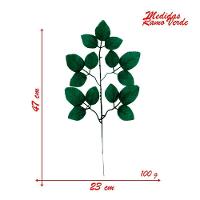 24 Ramos Decoração Arranjo Folhas De Rosa Artificial Planta Plástico 5 Galhos Cada 47cm - 4