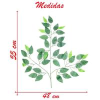 72 Galhos Decoração Arranjo Fícus Artificial Planta Decorativa 55cm - 2
