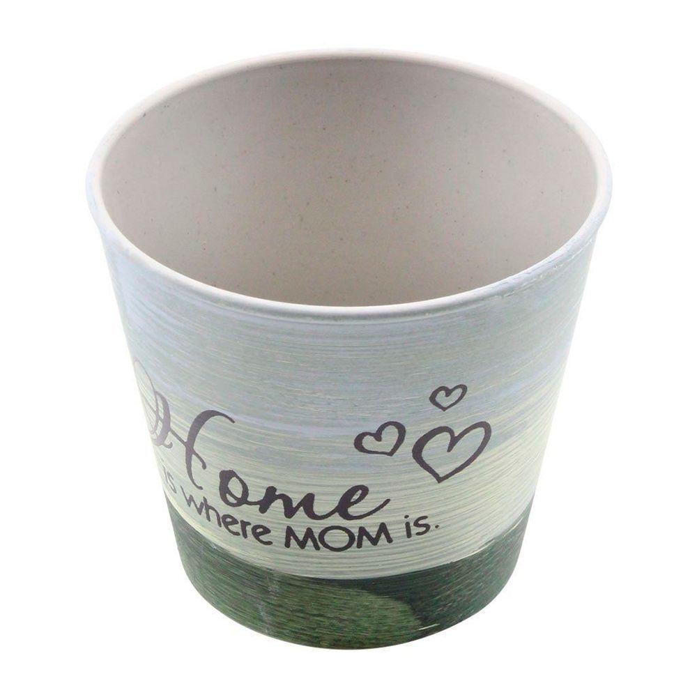 Kit 2 Mini Vasos De Planta Cachepot Estampados Decorados 11cm - 2