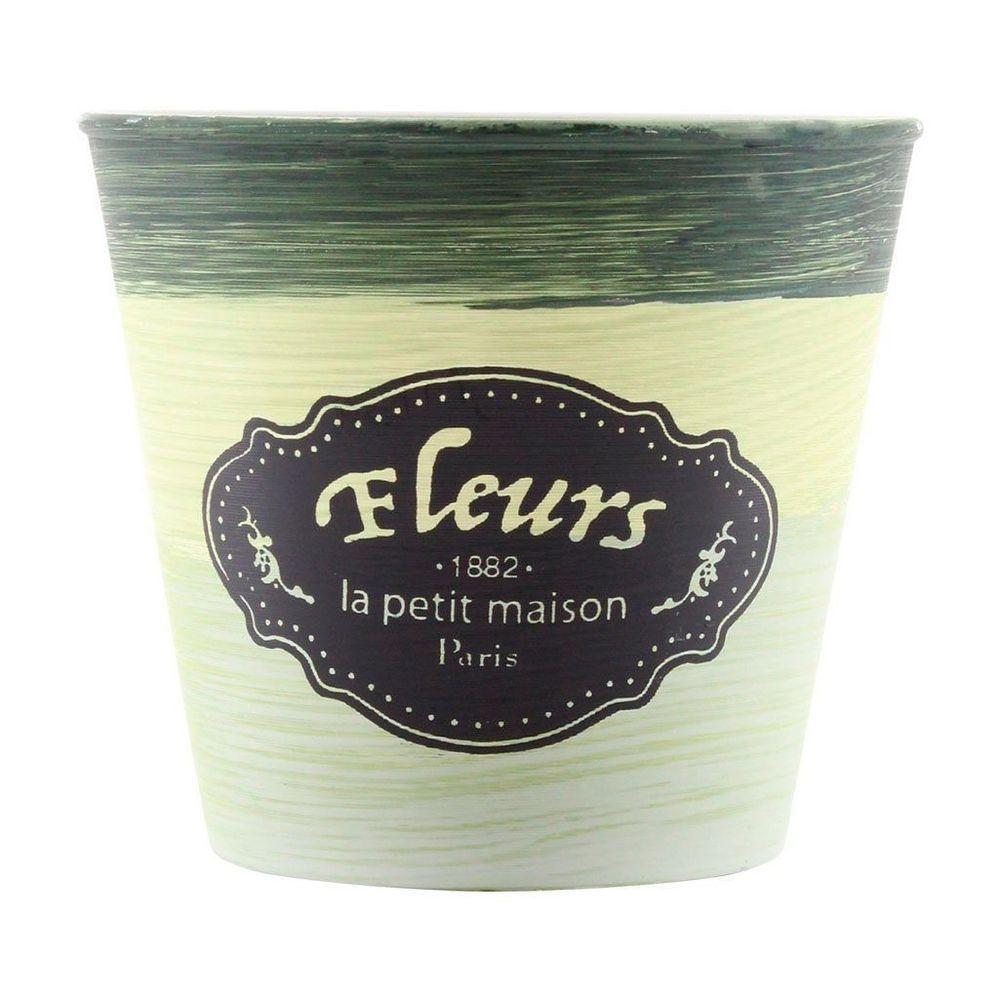 Kit 2 Mini Vasos De Planta Cachepot Estampados Decorados 11cm - 1