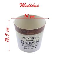 Kit 4 Mini Vasos De Planta Cachepot Estampados Decorados 12,5cm - 4