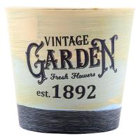 Kit 2 Mini Vasos De Planta Cachepot Estampados Decorados 12,5cm - 1