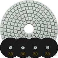 Kit 2 Disco Lixa Polimento úmido Mármore 10 Cm Grão 30 - 1