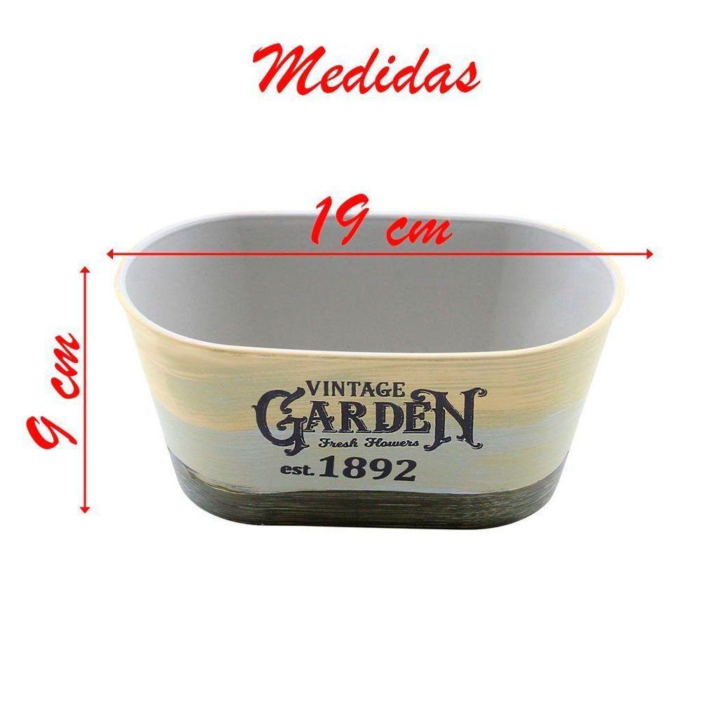 Kit 4 Mini Vasos De Planta Cachepot Estampados Decorados 9cm - 5