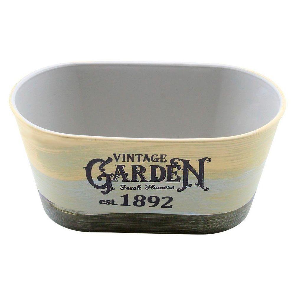 Kit 2 Mini Vasos De Planta Cachepot Estampados Decorados 9cm - 3