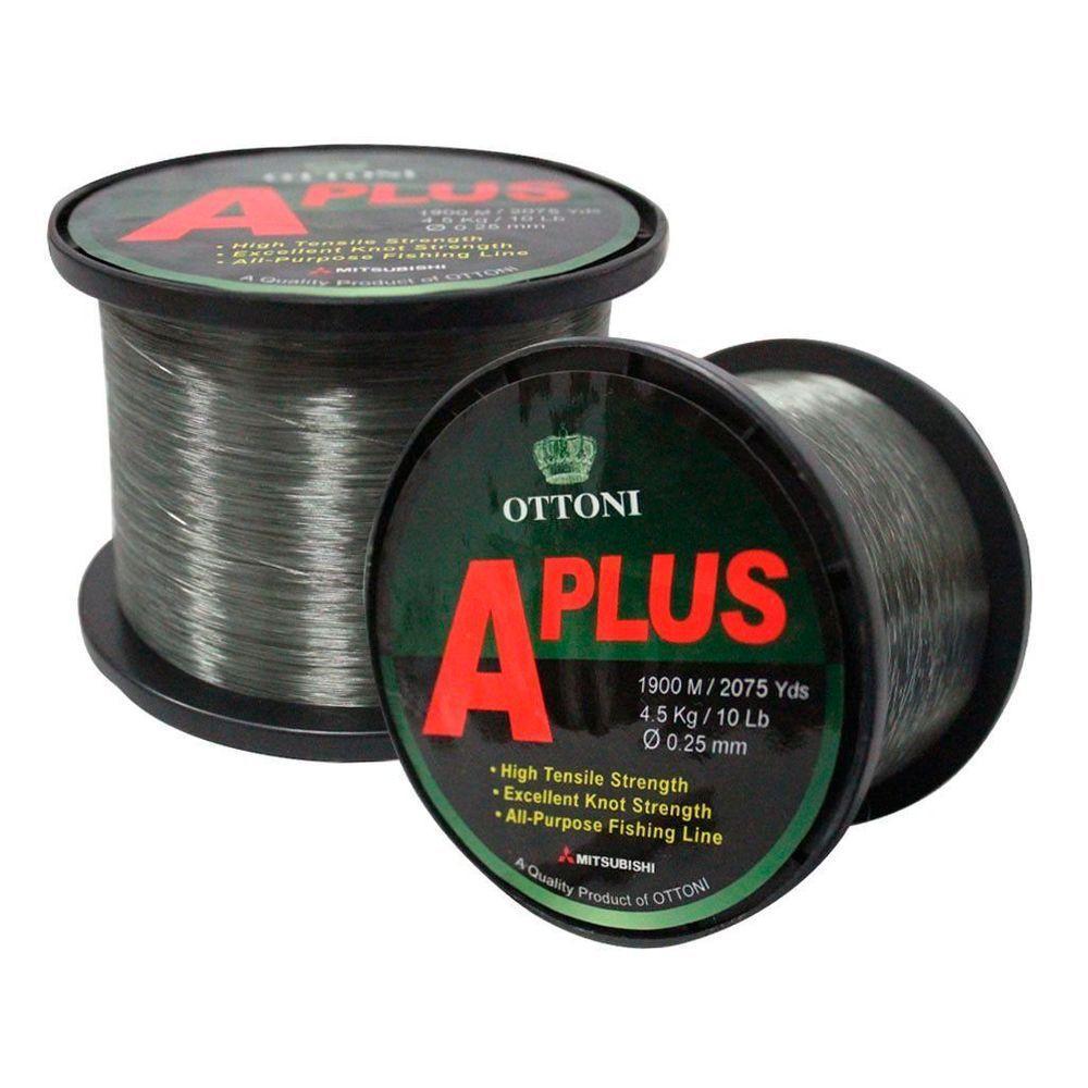 Kit 4 Linhas Pesca Ottoni Aplus 0,25mm 10lb 4,5k 1900m - 1