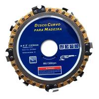 Kit 2 Discos Esmerilhadeira Com Corrente Para Madeira 4,5" 115mm - 1