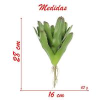 Kit 2 Bromélia Planta Artificial Plástico 28cm - 5