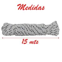 Corda Para Varal Reforçada Cinza Em Poliéster 15 Metros - 2