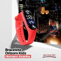 Relogio Preto Digital Homemaranha + Sol Oculos Uv Protecao Resistente Qualidade Premium Vermelho - 3