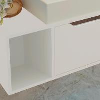 Conjunto 3 Peças Para Banheiro Bn3600x44x45 Branco Tecno Mobili Branco - 2