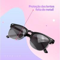 Oculos Sol Retro Infantil Preto Masculino Proteção Uv Menino Presente Criança Qualidade Premium - 7
