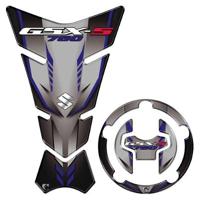 Adesivo Resinado Protetor De Tanque Motos Suzuki Gsx-s 750 Cor Azul