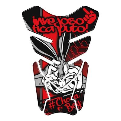 Adesivo Resinado Protetor De Tanque Moto Honda Pernalonga Vermelho Cor Vermelho