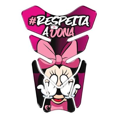 Adesivo Resinado Protetor De Tanque Moto Honda Universal Minnie Cor Rosa