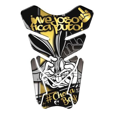 Adesivo Resinado Protetor De Tanque Moto Honda Pernalonga Dourado Cor Dourado