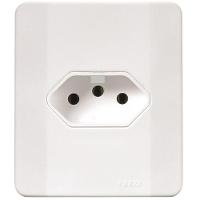 Tomada Simples 2p+t C/caixa Sobrepor Branca 20a 60537 - Pezzi - 1