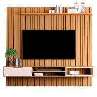 Home Ripado Com 2 Prateleiras Trento Nature Pérola - 1