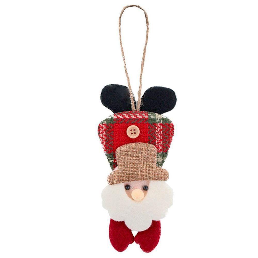 Kit 20 Enfeite árvore Natal Pendente Papai Noel 19,5cm - 1