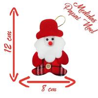 Kit 12 Pendente Natal Enfeite Natalino Tecido Feltro 12cm - 3