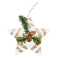 Enfeite árvore Natal Pendente Natalino Estrela De Natal 28cm - 1