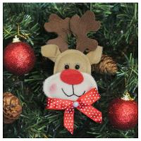 Enfeite Pendente Para árvore De Natal Rena 13cm 6 Unidades - 1