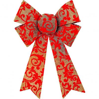 Enfeite árvore Natal Laço Natalino Vermelho 1 Peça 30cm