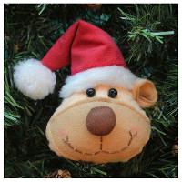 Enfeite Pendente Para árvore De Natal Ursinho 15cm 8 Unidades - 2