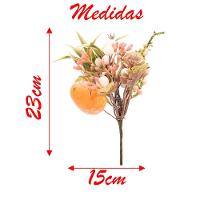 Kit 2 Ramos Artificiais De Páscoa Folhas E Ovinho Enfeite 23cm - 3