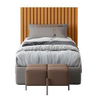 Cabeceira Para Cama De Solteiro Ripada Ragusa Nature - 3