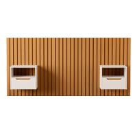 Cabeceira Ripada Com Mesa De Cabeceira Catânia Nature Pérola - 1