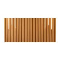 Cabeceira Ripado De Casal Com Jogo De Led Atrani Nature - 1