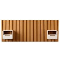 Cabeceira Ripada Com Mesinhas Nápoles Nature Pérola - 1