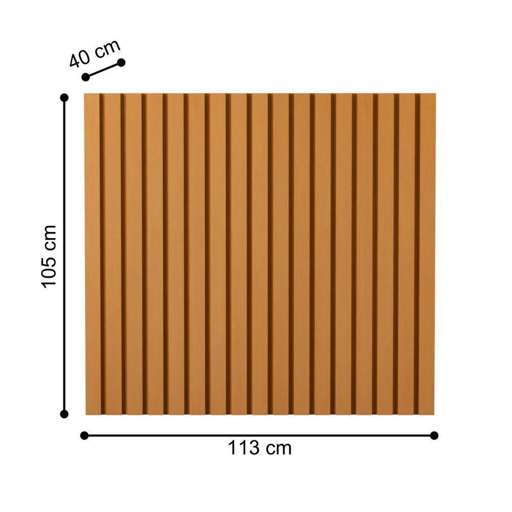 Cabeceira Ripada Cama De Solteiro Salerno Nature - 4