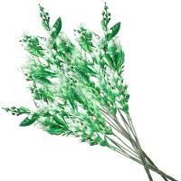 4 Ramos Decoração Arranjo Planta Artificial 5 Galhos Cada 40cm - 1