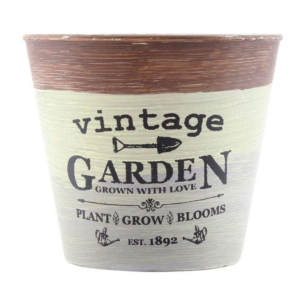 Kit 4 Mini Vasos De Planta Cachepot Estampados Decorados 11cm - 1