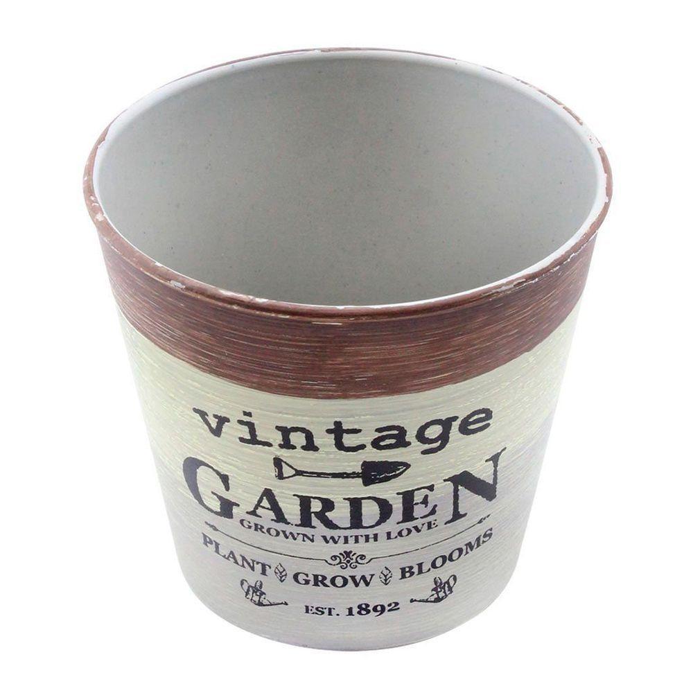 Kit 4 Mini Vasos De Planta Cachepot Estampados Decorados 11cm - 3