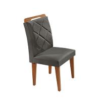 Mesa Alvorada 180 Tp Mdf Vidro Canto Reto 6 Cadeiras Rufato Veludo Grafite/imbuia Off/serig Off - 5