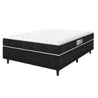 Cama Box Colchão Casal Espuma D33 New Millenium 138x57cm Preto/branco Hellen Pret/branc - 1