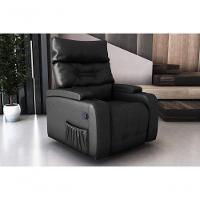 Poltrona Giratório Papai Reclinavel Mx66 Commander Sintetico Preto Matrix - 4