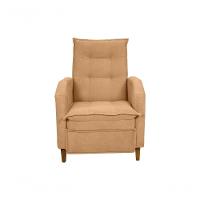 Poltrona Papai Reclinável Sala Mx 65 Yaris Buclê Ferrugem Matrix Original - 4