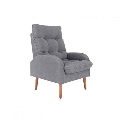 Poltrona Cadeira Descorativo Nantes Original Premium Boucle Cinza Matrix