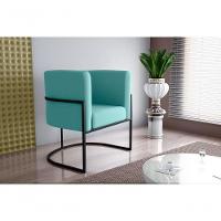 Poltrona Decorativa Cadeira Veludo Preto Matrix Cairo Sala Recepção Base - 5