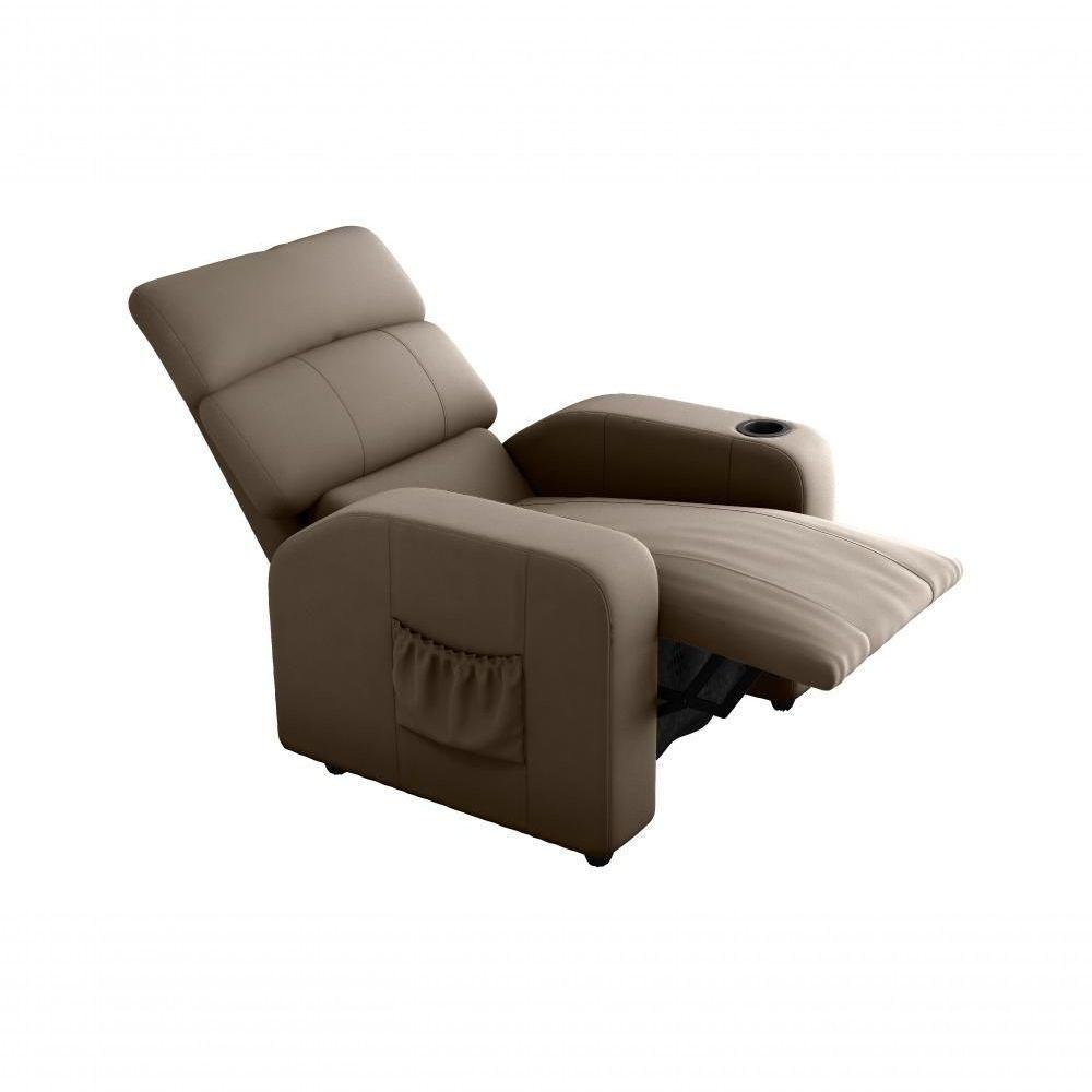 Poltrona Reclinável Sala Cadeira Mx 67 Pulse Veludo Capuccino Matrix Original - 2