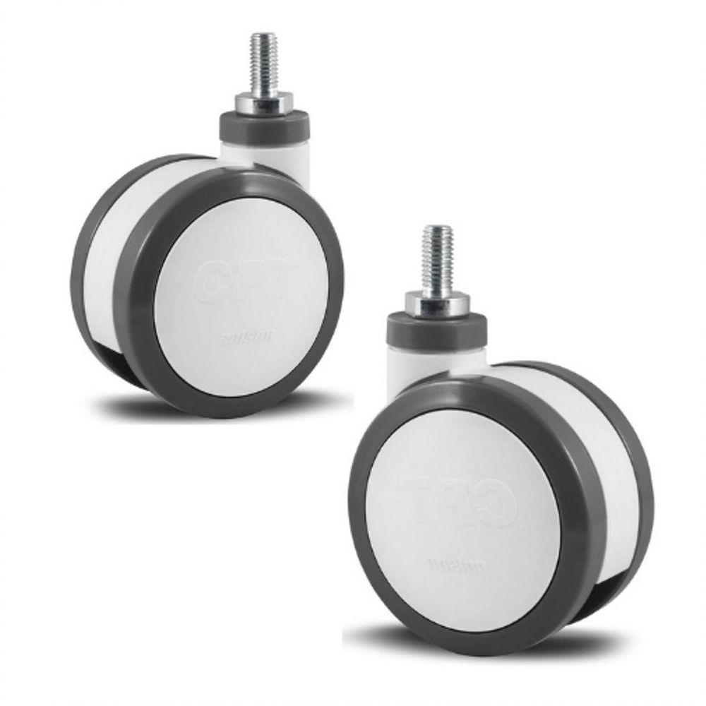 2 Rodizio Giratório Hospitalar 5 Pol Espiga Sem Freio Cpte.05.pu.e - 1