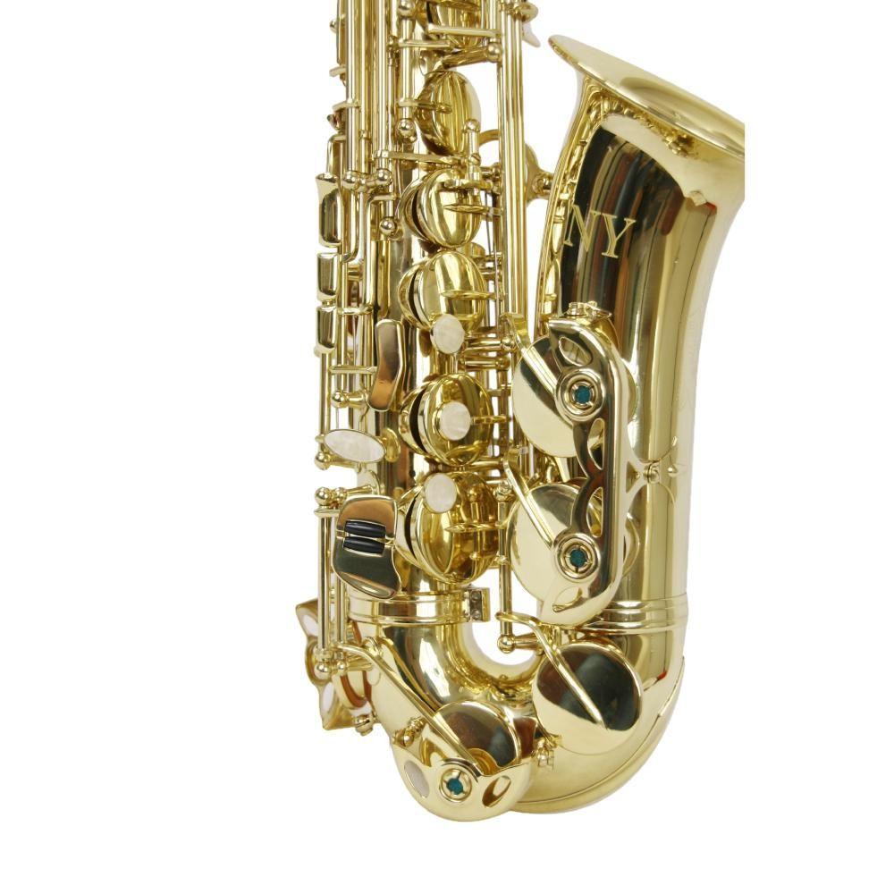 Saxofone Alto As 200 Laqueado Dourado Com Case New York [f097] - 4