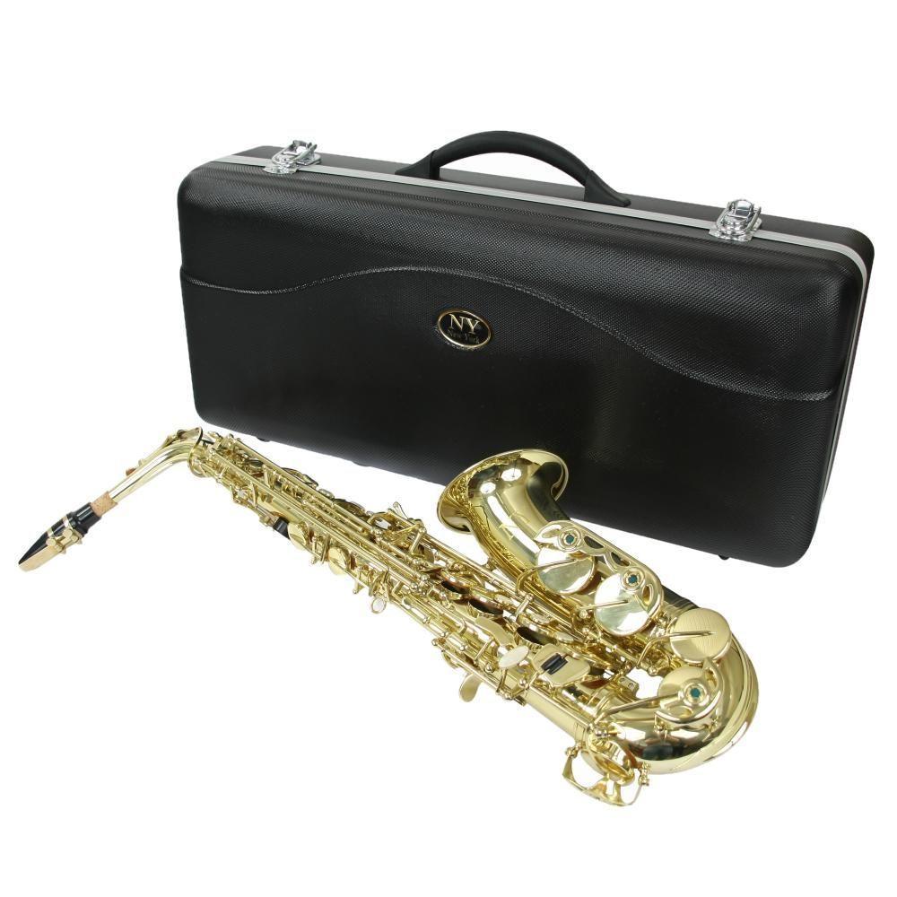 Saxofone Alto As 200 Laqueado Dourado Com Case New York [f097] - 10
