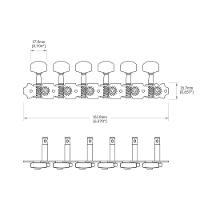 Tarraxa Para Guitarra Niquelada R6 Spirit J32-ni-r6 [f035] - 2