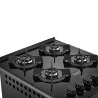 Fogão De Embutir 4 Bocas Preto Com Mesa De Vidro Dako Supreme Bivolt - 3