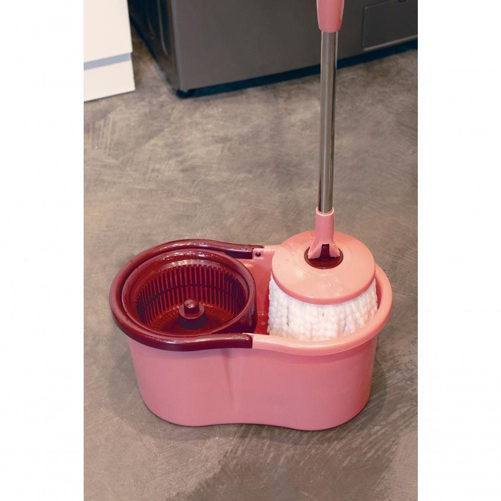 Mop Pocket Esfregão Lavanderia Limpeza Prática 360° Mor Rosa - 3